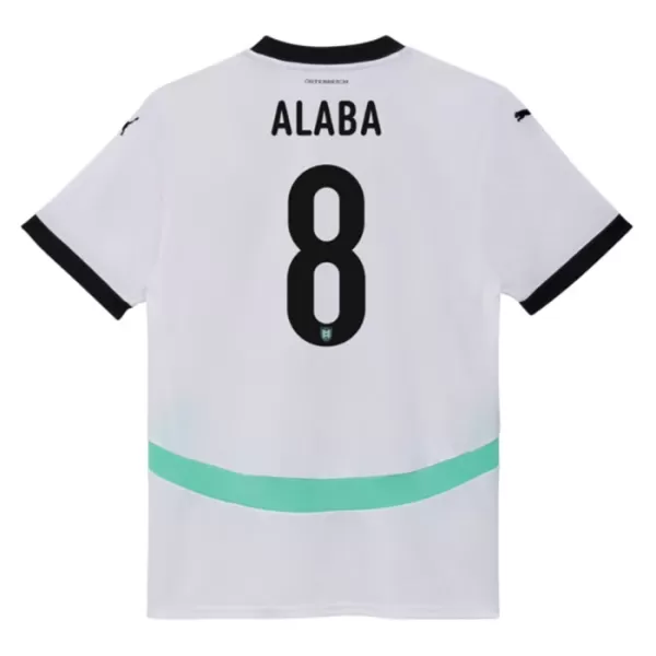 Maillot Autriche Alaba 8 Homme Extérieur Euro 2024