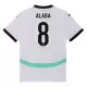 Maillot Autriche Alaba 8 Homme Extérieur Euro 2024