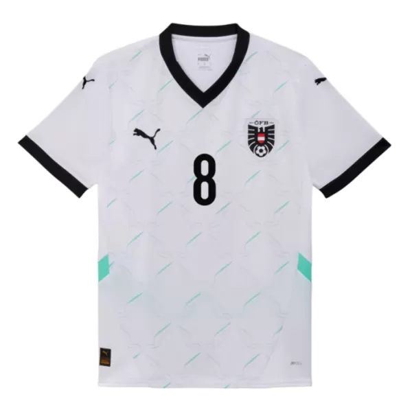 Maillot Autriche Alaba 8 Homme Extérieur Euro 2024