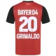 Maillot Bayer 04 Leverkusen Alejandro Grimaldo 20 Enfant Domicile 2024-25