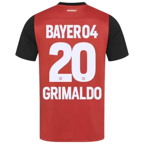 Maillot Bayer 04 Leverkusen Alejandro Grimaldo 20 Homme Domicile 2024-25