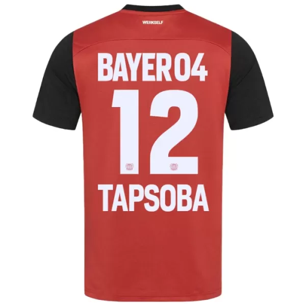 Maillot Bayer 04 Leverkusen Edmond Tapsoba 12 Homme Domicile 2024-25