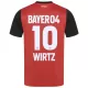 Maillot Bayer 04 Leverkusen Florian Wirtz 10 Enfant Domicile 2024-25