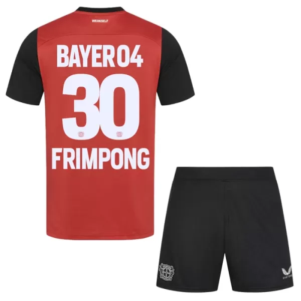 Maillot Bayer 04 Leverkusen Jeremie Frimpong 30 Enfant Domicile 2024-25