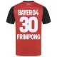 Maillot Bayer 04 Leverkusen Jeremie Frimpong 30 Enfant Domicile 2024-25