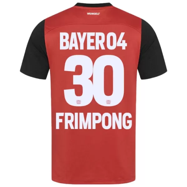 Maillot Bayer 04 Leverkusen Jeremie Frimpong 30 Homme Domicile 2024-25