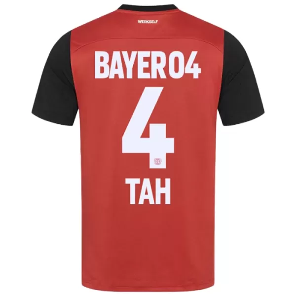 Maillot Bayer 04 Leverkusen Jonathan Tah 4 Homme Domicile 2024-25