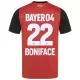 Maillot Bayer 04 Leverkusen Victor Boniface 22 Enfant Domicile 2024-25