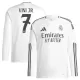 Maillot Manches Longues Real Madrid Vini JR 7 Homme Domicile 2024-25