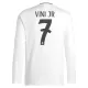 Maillot Manches Longues Real Madrid Vini JR 7 Homme Domicile 2024-25