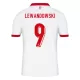 Maillot Pologne Lewandowski 9 Homme Domicile Euro 2024