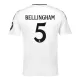 Maillot Real Madrid Bellingham 5 Homme Domicile 2024-25