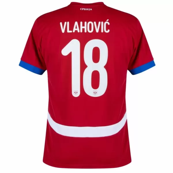 Maillot Serbie Vlahovic 18 Homme Domicile Euro 2024