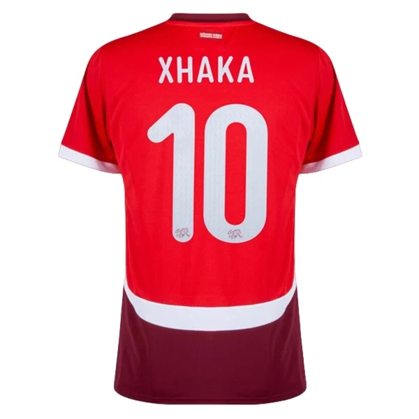 Maillot Suisse Xhaka 10 Homme Domicile Euro 2024