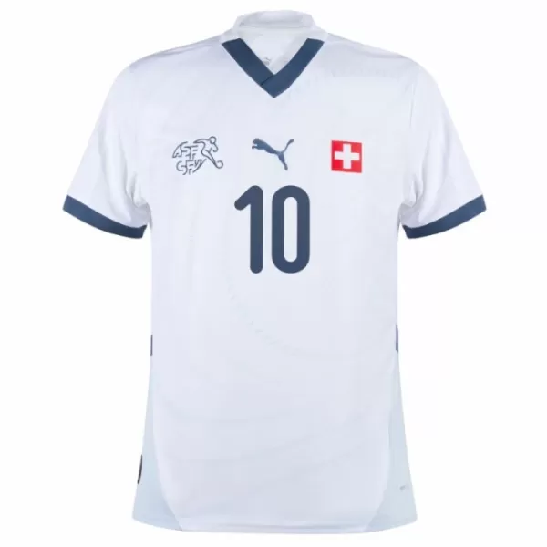 Maillot Suisse Xhaka 10 Homme Extérieur Euro 2024