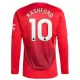 Maillot Manches Longues Manchester United Rashford 10 Homme Domicile 2024-25