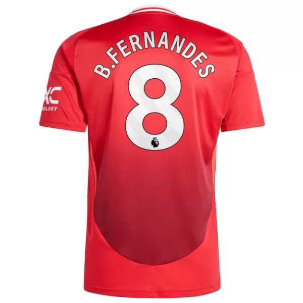 Maillot Manchester United Bruno Fernandes 8 Enfant Domicile 2024-25