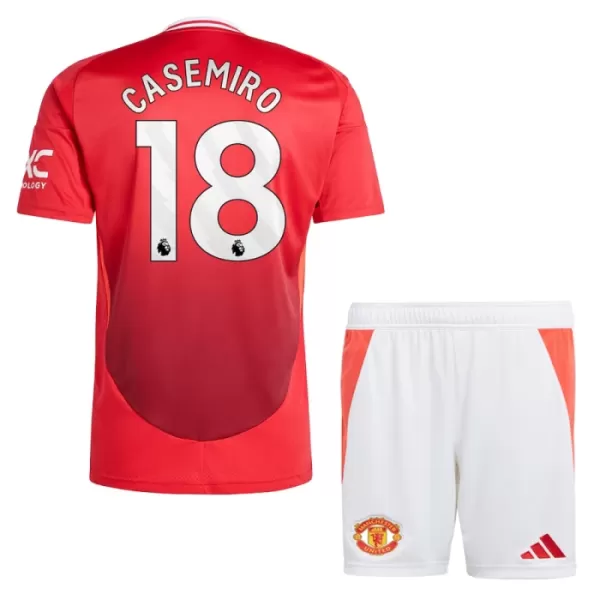 Maillot Manchester United Casemiro 18 Enfant Domicile 2024-25