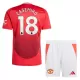 Maillot Manchester United Casemiro 18 Enfant Domicile 2024-25