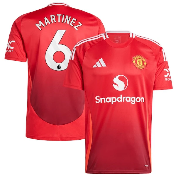 Maillot Manchester United Martinez 6 Homme Domicile 2024-25