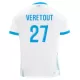 Maillot Olympique de Marseille Veretout 27 Homme Domicile 2024-25