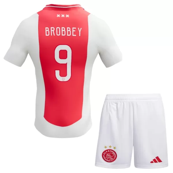 Maillot Ajax Amsterdam Brian Brobbey 9 Enfant Domicile 2024-25