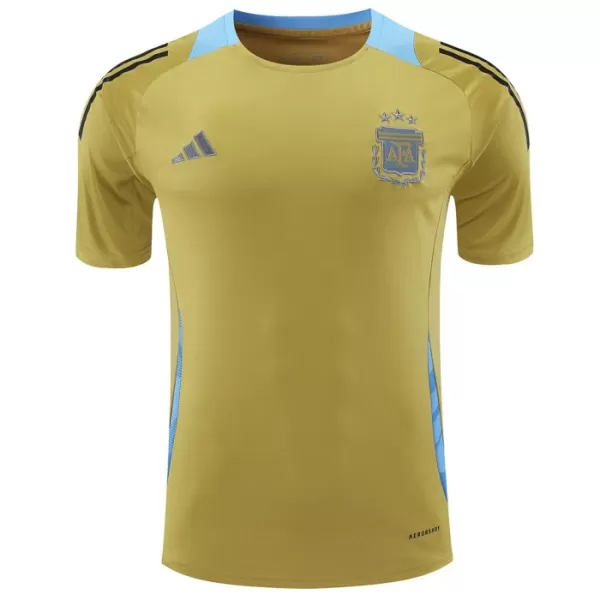 Maillot Argentine Pre-Match Homme 2024 Jaune