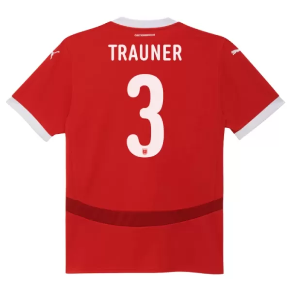 Maillot Autriche Gernot Trauner 3 Homme Domicile Euro 2024