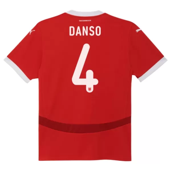 Maillot Autriche Kevin Danso 4 Homme Domicile Euro 2024