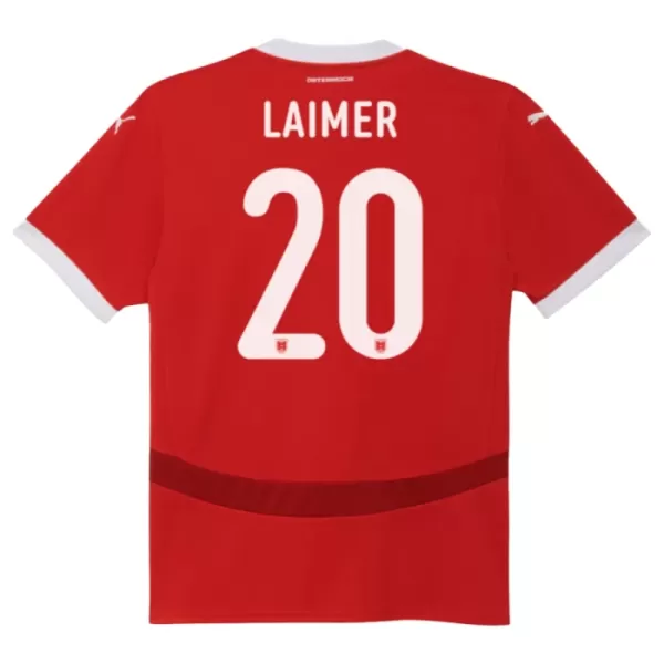 Maillot Autriche Konrad Laimer 20 Homme Domicile Euro 2024