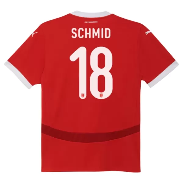 Maillot Autriche Romano Schmid 18 Homme Domicile Euro 2024