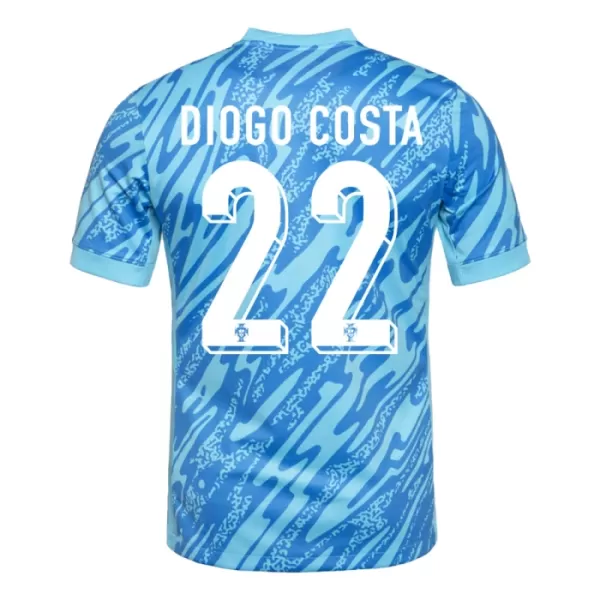 Maillot Gardien Portugal Diogo Costa 22 Homme Euro 2024 Bleue