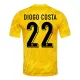 Maillot Gardien Portugal Diogo Costa 22 Homme Euro 2024 Jaune