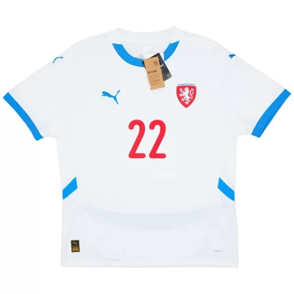 Maillot République Tchèque Soucek 22 Homme Extérieur Euro 2024