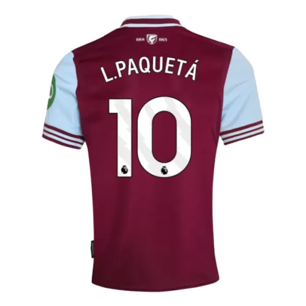 Maillot West Ham United L. Paqueta 10 Homme Domicile 2024-25