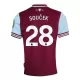 Maillot West Ham United Soucek 28 Homme Domicile 2024-25