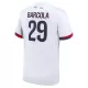 Maillot Paris Saint-Germain Bradley Barcola 29 Homme Extérieur 2024-25