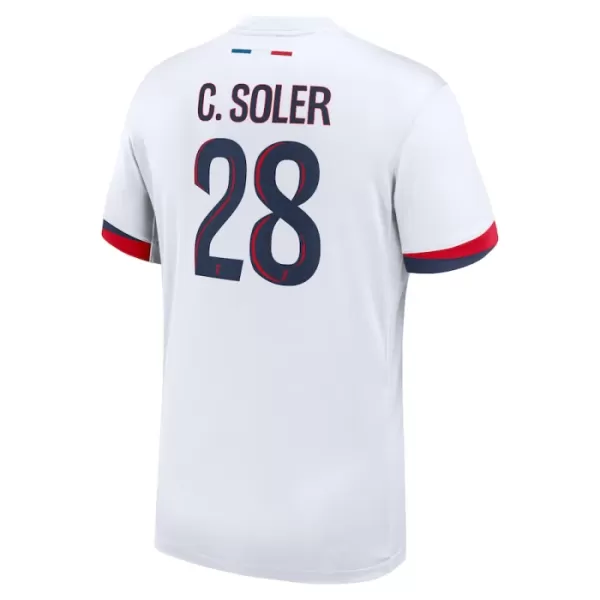 Maillot Paris Saint-Germain Carlos Soler 28 Homme Extérieur 2024-25