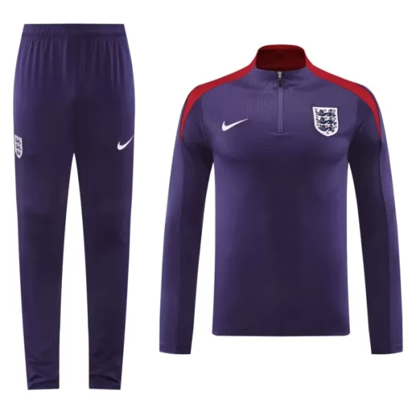 Angleterre Sweat d'Entraînement Homme 2024-25 Quart-Zip Navy