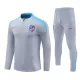 Atlético Madrid Sweat d'Entraînement Homme 2024-25 Quart-Zip Gris