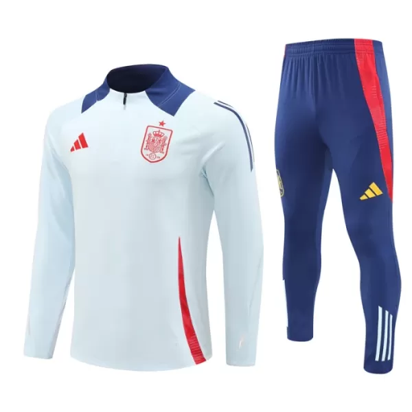 Espagne Sweat d'Entraînement Homme 2024-25 Quart-Zip Blanche