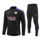 Paris Saint-Germain Sweat d'Entraînement Homme 2024-25 Quart-Zip Noire