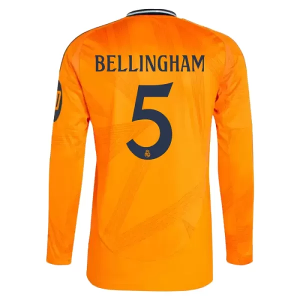 Maillot Manches Longues Real Madrid Bellingham 5 Homme Extérieur 2024-25