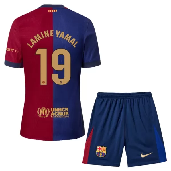 Maillot FC Barcelone Lamine Yamal 19 Enfant Domicile 2024-25