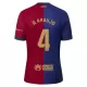 Maillot FC Barcelone R. Araujo 4 Enfant Domicile 2024-25