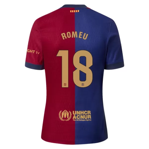 Maillot FC Barcelone Romeu 18 Homme Domicile 2024-25