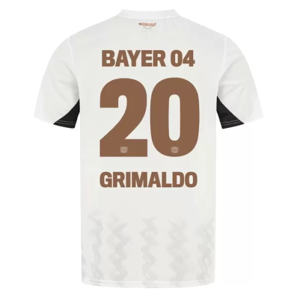 Maillot Bayer 04 Leverkusen Alejandro Grimaldo 20 Enfant Extérieur 2024-25