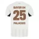 Maillot Bayer 04 Leverkusen Exequiel Palacios 25 Homme Extérieur 2024-25