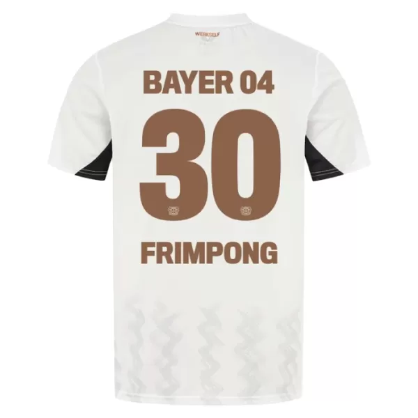 Maillot Bayer 04 Leverkusen Jeremie Frimpong 30 Homme Extérieur 2024-25