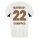 Maillot Bayer 04 Leverkusen Victor Boniface 22 Homme Extérieur 2024-25